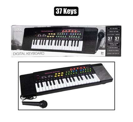 Musical keyboard electronic w/mic 37 key
