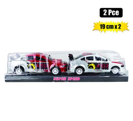 Vehicle racer car sports set pack 19cmx2