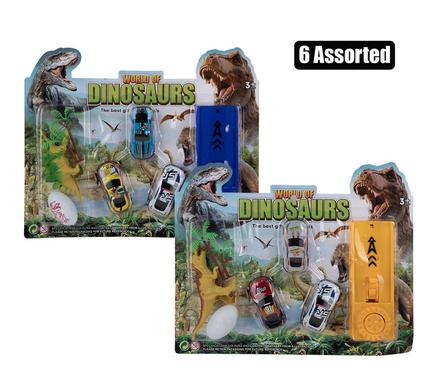 Vehicle launch dino set