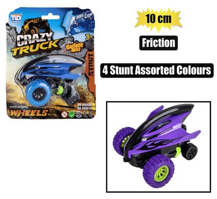 Vehicle jeep monster stunt friction 10cm