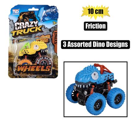 Vehicle jeep monster dino friction 10cm