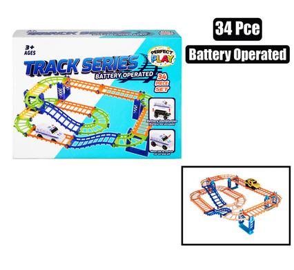 Battery operated diy trackset 34pc