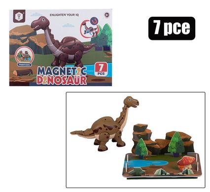 Boys playset magnetic dinosaur