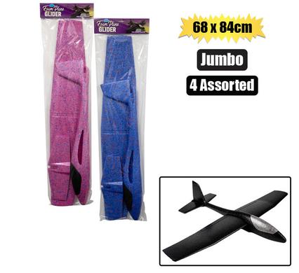 Boys playset glider jumbo plane 65cm