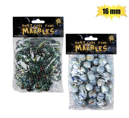 Boys playset game marbles 16mm 90pc