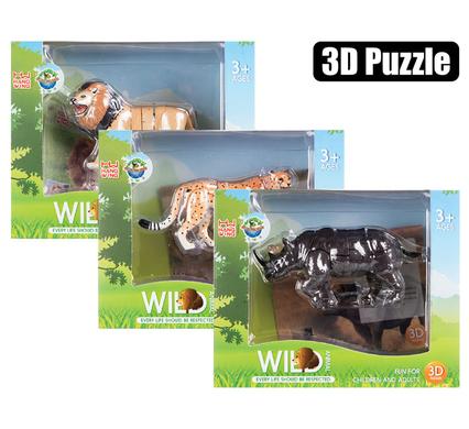Puzzles 3d animals