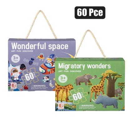 Puzzle jigsaw wildlife 60pc