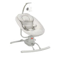 2-in-1 Backrest Gray Baby Swing and Rocking Chair with Remote Control