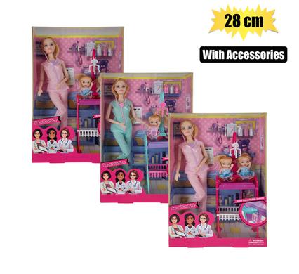 Doll w/babies and accessories