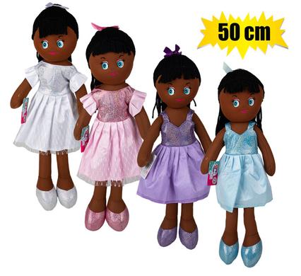 Doll rag ballerina in tutu 50cm