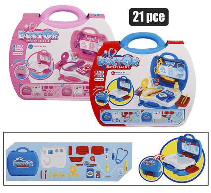 Play-set doctor set storage box 23x20cm