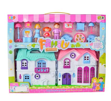 Play-set doll house w/accessories