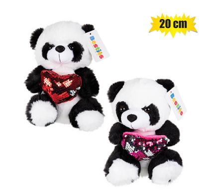 Plush panda 20cm love