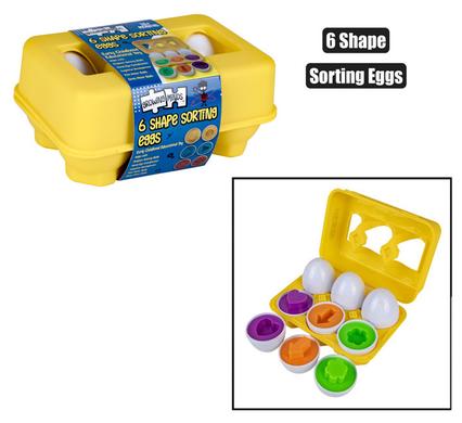 Baby mix & match shape sorting eggs