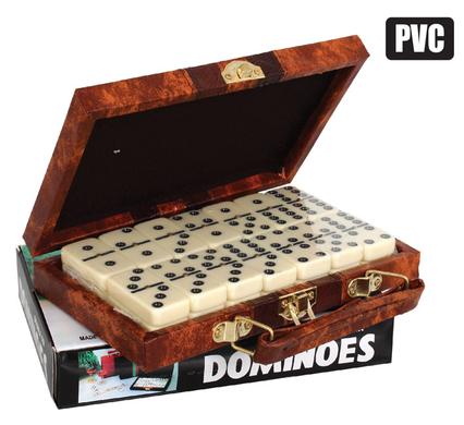 Game dominoes 18.5x11.5x2.5cm pvc