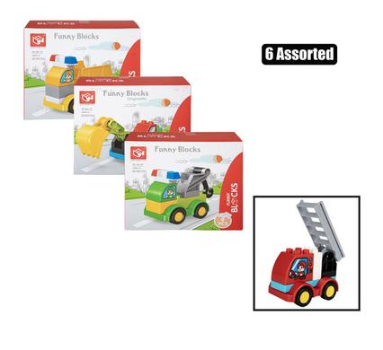 Building blocks trucks asstd