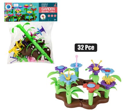 Building blocks diy flower garden 32pc