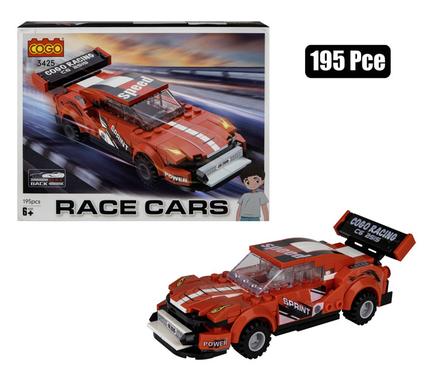 Building blocks cogo racing car 195pcs