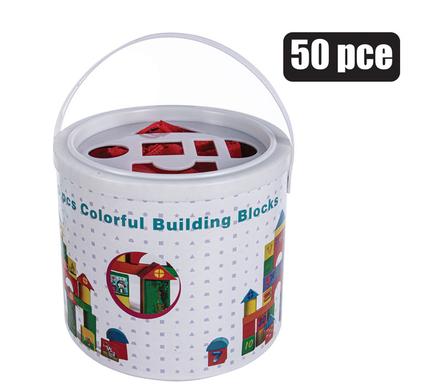Edu blocks wooden 50pc
