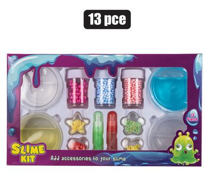 Novelty slime diy w/accessories 13pc