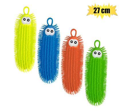 Novelty prickly puffer worm bright 27cm