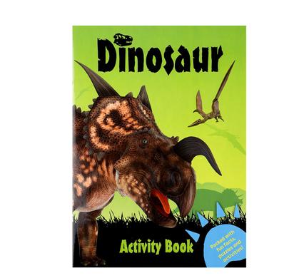 Book activity dinosaur green