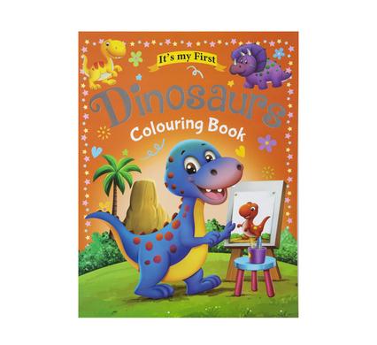 Book colouring first dinosaurs