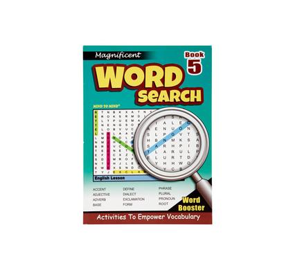 Book puzzle magnificent wordsearch 5