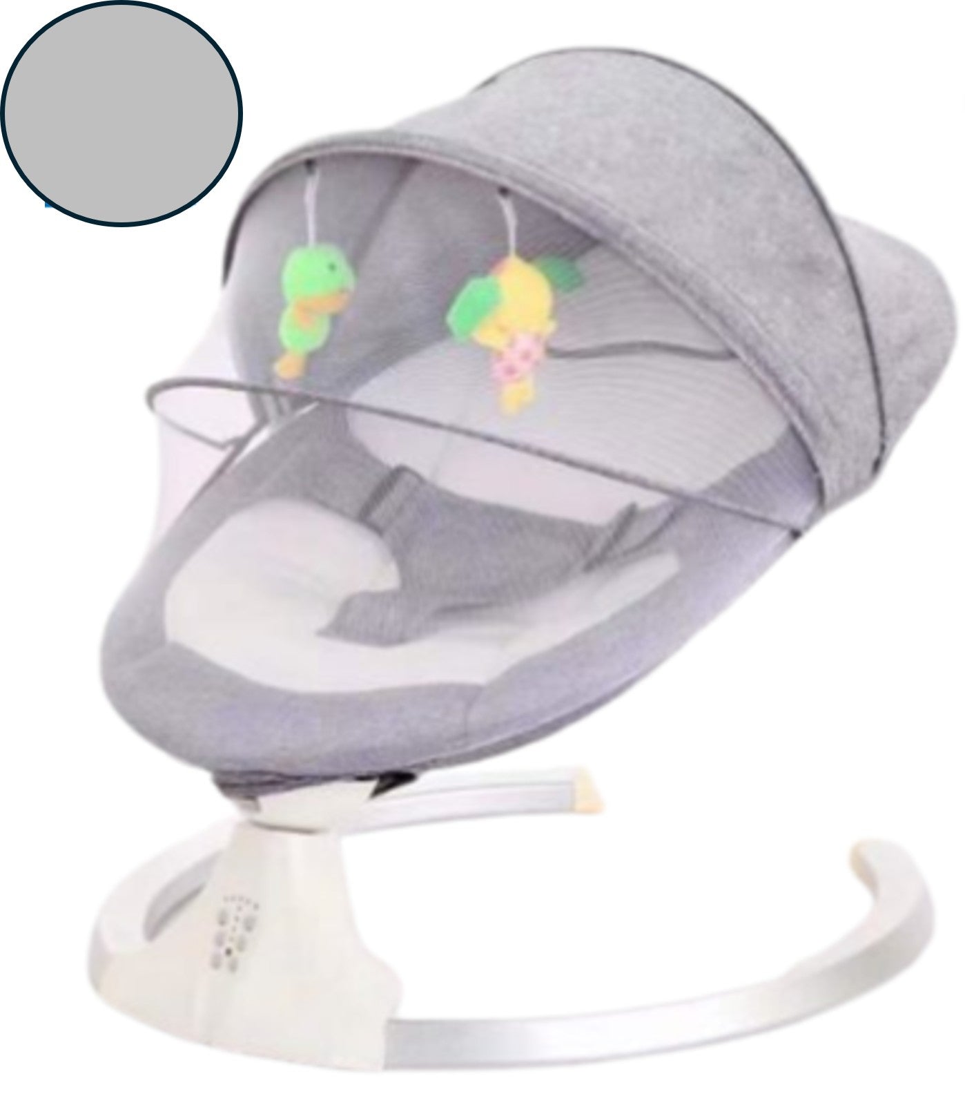 Electric Baby Bouncer Chair with Remote Control and Mosquito Net